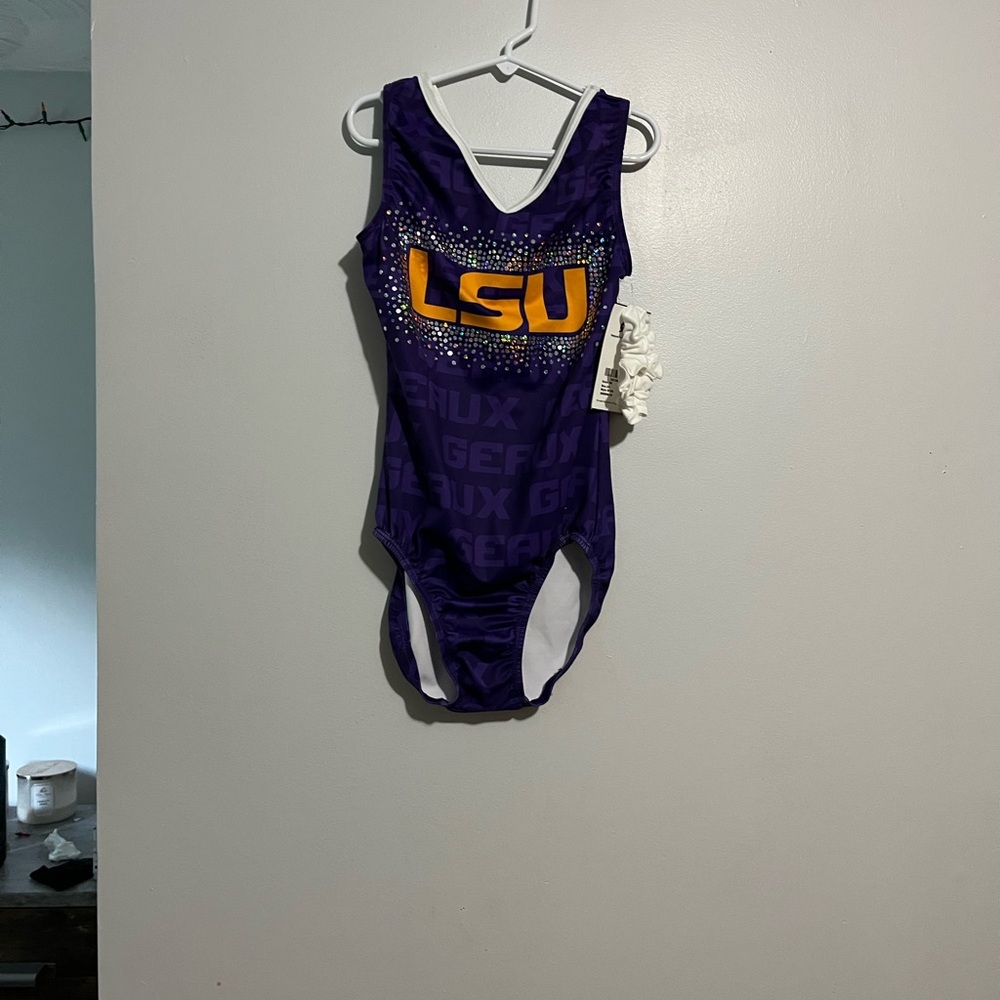 Purple LSU Gymnastics Leotard